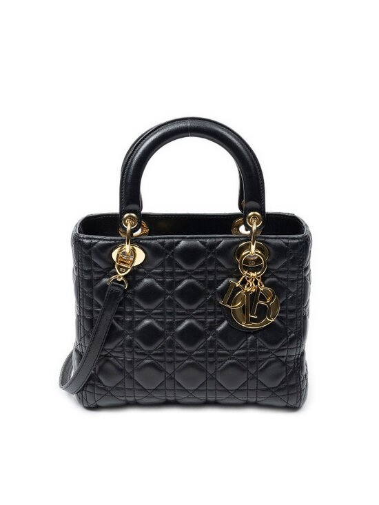 Dior Lady Dior Zip Black Canada Lambskin Leather Handbag main image 8